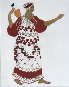 Nymph. Costume Design for the Ballet The Afternoon of a Faun by C. Debussy by Leon Bakst