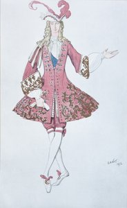 Page de la Princesse. Costume Design for the Ballet Sleeping Beauty by P. Tchaikovsky