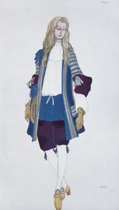 Page de la Princesse. Costume Design for the Ballet Sleeping Beauty by P. Tchaikovsky