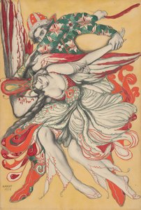 Poster Design for the Ballet The Firebird by I. Stravinsky by Leon Bakst