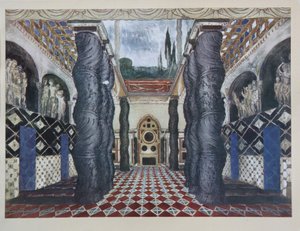 Stage Design for the Play The Martyrdom of St. Sebastian by Gabriele D
