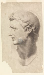 Study of a Classical Male Head (from a Plaster Cast) by Leon Dabo