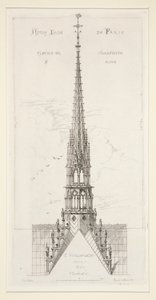 Notre Dame de Paris: Spire in Wood and Lead by Leon Gaucherel