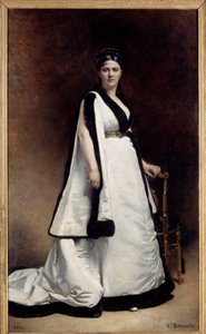 Full-length portrait of Madame Pasca (1835 - 1914), dramatist