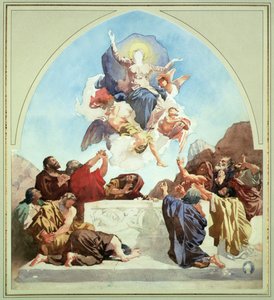 Study for The Assumption of the Virgin by Leon Joseph Florentin Bonnat