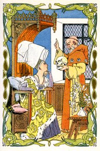 Brother Jean Turelure Presents a Skull to Lady Violante by Leon Lebegue