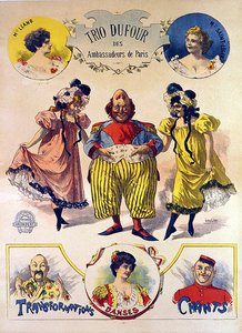 Trio DuFour Poster by Leon Louis Oury