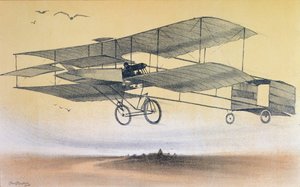 A Flight by the Farman Brothers by Leon Pousthomis
