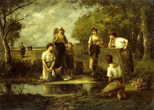 The Laundresses by Leon Richet