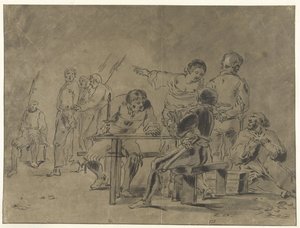 Peter Denies Christ by Leonaert Bramer
