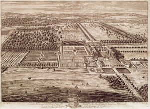 Prospect of Temple Newsam House from the East (engraved by Jan Kip) by Leonard (after) Knyff