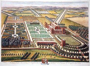 Wollaton Hall in the county of Nottingham (engraved by Johannes Kip)