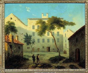 View of the birthplace of Napoleon Bonaparte in Ajaccio, Corsica