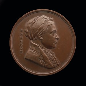 William Hogarth, 1697-1764, Painter [obverse], 1848