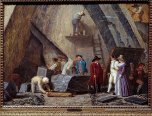 The Extraction of Saint-Anne Marble from a Quarry by Léonard Defrance