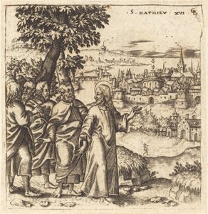 Christ Admonishes His Disciples by Leonard Gaultier