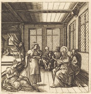 Christ in the House of Mary and Martha by Leonard Gaultier