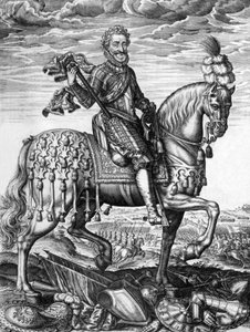 Henri IV (1553-1610) French King in 1589-1610 (engraving by Leonard Gaultier) by Leonard Gaultier