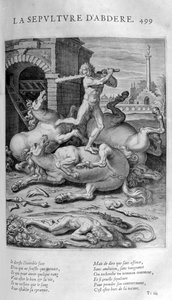 The Burial of Abdère by Leonard Gaultier
