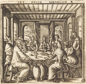 The Wedding at Cana (Christ Changes Water to Wine) by Leonard Gaultier