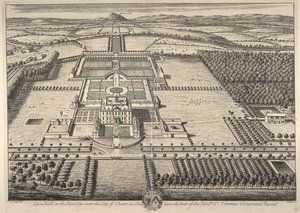 Eaton Hall on the River Dee near the city of Chester in Cheshire, the seat of the Honorable Sir Thomas Grosvenor by Leonard Knyff
