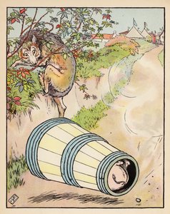 Illustration for The Three Little Pigs by Leonard Leslie Brooke