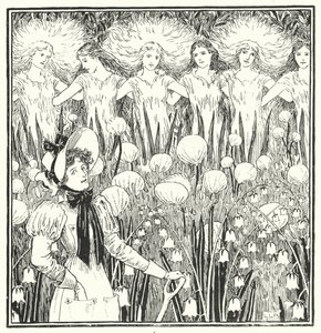 Mistress Mary, quite contrary, how does your garden grow by Leonard Leslie Brooke