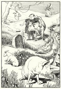 The old woman and her pig by Leonard Leslie Brooke