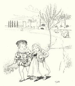 To market, to market, to buy a plum bun (engraving) by Leonard Leslie Brooke