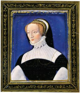 Portrait of a woman, enamel, painted on copper