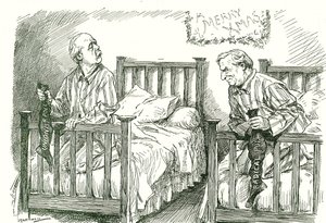 Arthur Balfour, Conservative, and Herbert Asquith, Liberal, with Their Christmas Stockings. In the General Election of December 1910 Neither Had an Overall Majority. Asquith Was Able to Form a Government in Coalition with the Irish National Party.