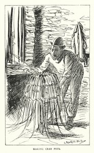 Making Crab Pots by Leonard Raven Hill