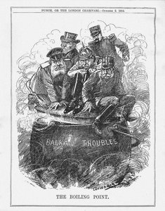 The Boiling Point. Punch Magazine, October 2, 1912 by Leonard Raven Hill