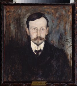 Portrait of the Author Ivan A. Bunin - Painting by Leonard Viktorovich Turzhansky