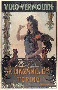 Vino-Vermouth advertising, c.1900 by Leonardo Roda