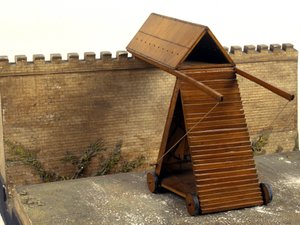 Leonardo da Vinci assault machine - Museum of Science and Techniques of Leonardo da Vinci, in Milan by Leonardo da (after) Vinci