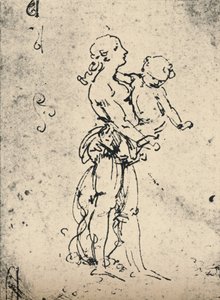A Woman Carrying a Child by Leonardo da Vinci