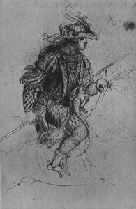 A Youth on Horseback, c. 1480 by Leonardo da Vinci