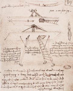Takeoff and Landing Device of a Flying Machine by Leonardo da Vinci