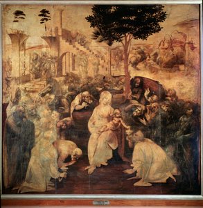 Adoration of the Magi by Leonardo da Vinci