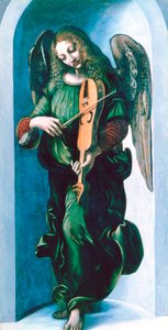 An Angel in Green with a Vielle, c. 1500 by Leonardo da Vinci