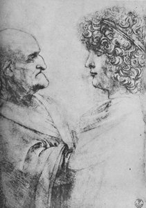 An Old Man and a Youth Facing One Another, c1480 1945