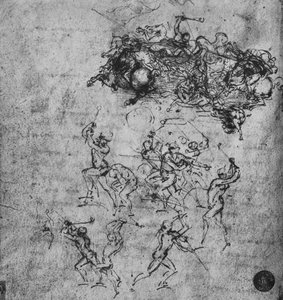 Battle of Horsemen and of Footsoldiers by Leonardo da Vinci