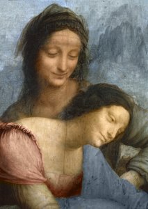 Detail of the Virgin and St. Anne from The Virgin and Child with St. Anne