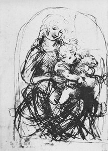 Madonna and Child with a Cat