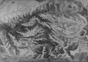 Map of Northern Italy, Showing the Watershed of the Arno, c1480