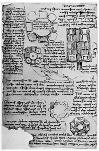 Sketch for Romorantin Castle by Leonardo da Vinci