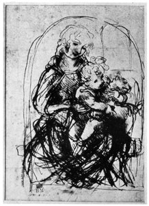 Studies for a Madonna Del Gatto, 15th Century 1930