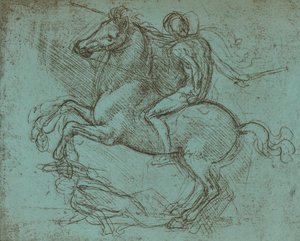 Study for the Sforza Monument by Leonardo da Vinci