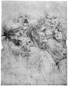 Study of Five Grotesque Heads